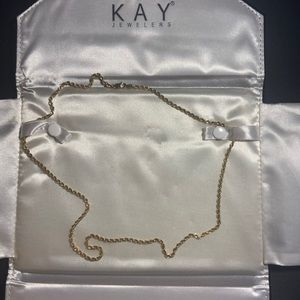 Rope Necklace 10K Yellow Gold 22" Length